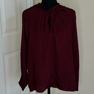 Lulu's Women's Cold Shoulder Blouse in Plum Purple - US Small